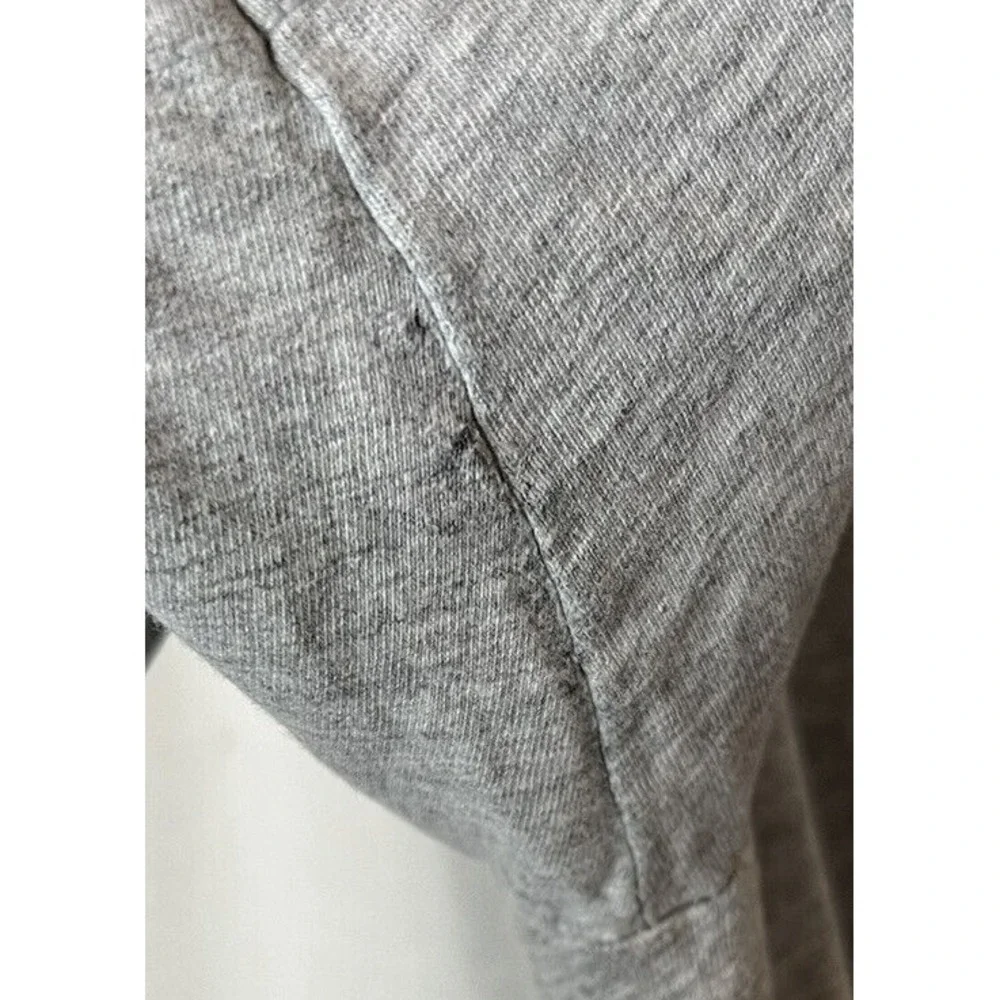 Vtg Nike Mens XL Solid Grey T-Shirt w/ White Embroidered Swoosh READ